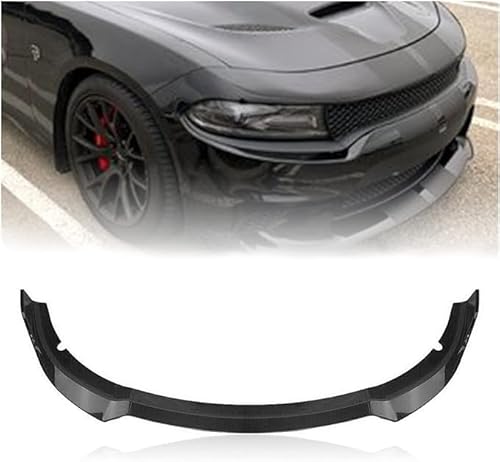 Car Front Lower Bumper Lip Spoiler für Dodge Charger SRT 2015–2019, Sport-Performance Frontspoiler Auto Frontlippe Spoiler Frontspoiler-Stoßfängerlippe von BAFLY