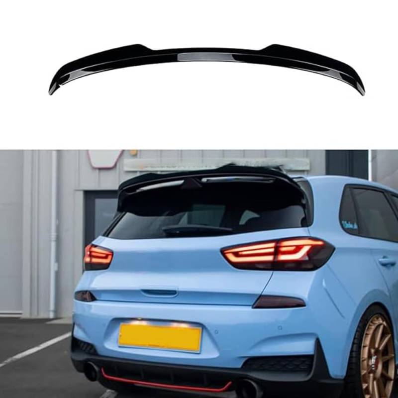 Performance Heckspoiler für Hyundai i30N MK3 2017+, Kofferraumspoiler Autodach Rear Spoiler Lippe Kratzfest Heckklappenspoiler Lippe Hinten Stamm Spoiler,A von BAFLY