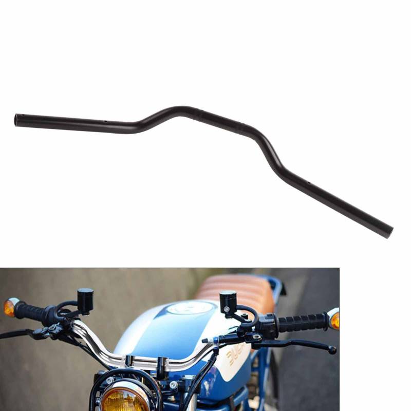 22 Mm Stahl -Motorrad -Tracker -Lenker -Luftwiderstand -Stabersatz -Teile, Verbesserung des Komforts und Erscheinungsbilds, Universelle Passform für das Chopper Bobber Bike, CNC von BAFOVY