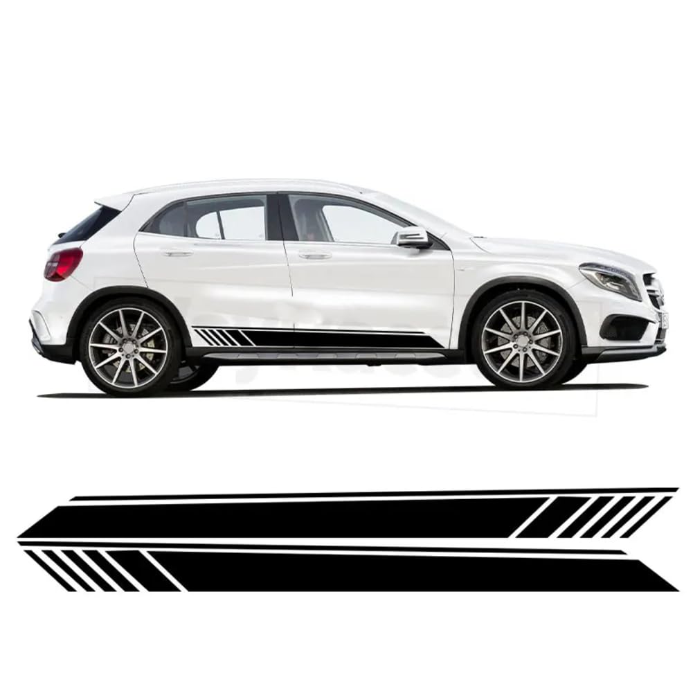 Tür Seitenstreifen Rock Aufkleber, für Mercedes Benz GLA Klasse X156 GLA200 GLA250 GLA220 GLA180 GLA45 AMG 2014-2020 von BAGELSEVEN