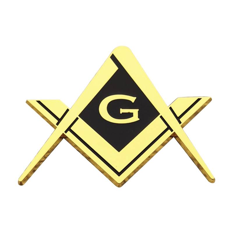 Freemason Masonic Car Embleme Aufkleber Starker Kleber Für Automobilmotorrad Autofahrräder Easy Installation von BAHJKASD