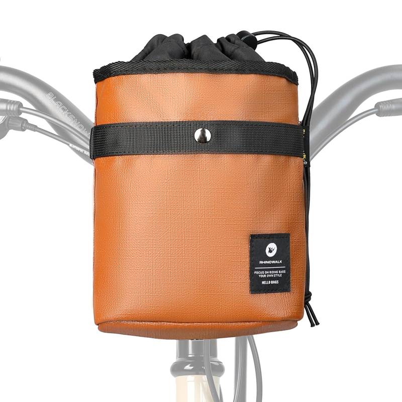 BAIGIO 3.5L Lenkertasche für Fahrrad Multifunktional Fahrradtaschen Vorne Lenker Klein Vordertasche E-Scooter Lenkradtasche Umhängetasche Schultertasche für Kinder Damen und Herren, Braun von BAIGIO