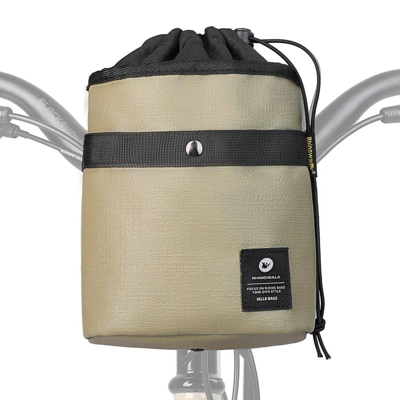 BAIGIO 3.5L Lenkertasche für Fahrrad Multifunktional Fahrradtaschen Vorne Lenker Klein Vordertasche E-Scooter Lenkradtasche Umhängetasche Schultertasche für Kinder Damen und Herren, Hellbraun von BAIGIO