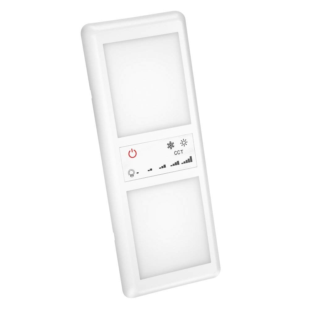 BONATECH LED RV Dome Light 12V DC Innenbeleuchtung mit 5 Modellen Beleuchtung Touchscreen Schalter Perfekter Innenersatz 24V Beleuchtung für RVs Wohnmobile Camper 5. Räder Anhänger (Doppellicht) von BAITHNA