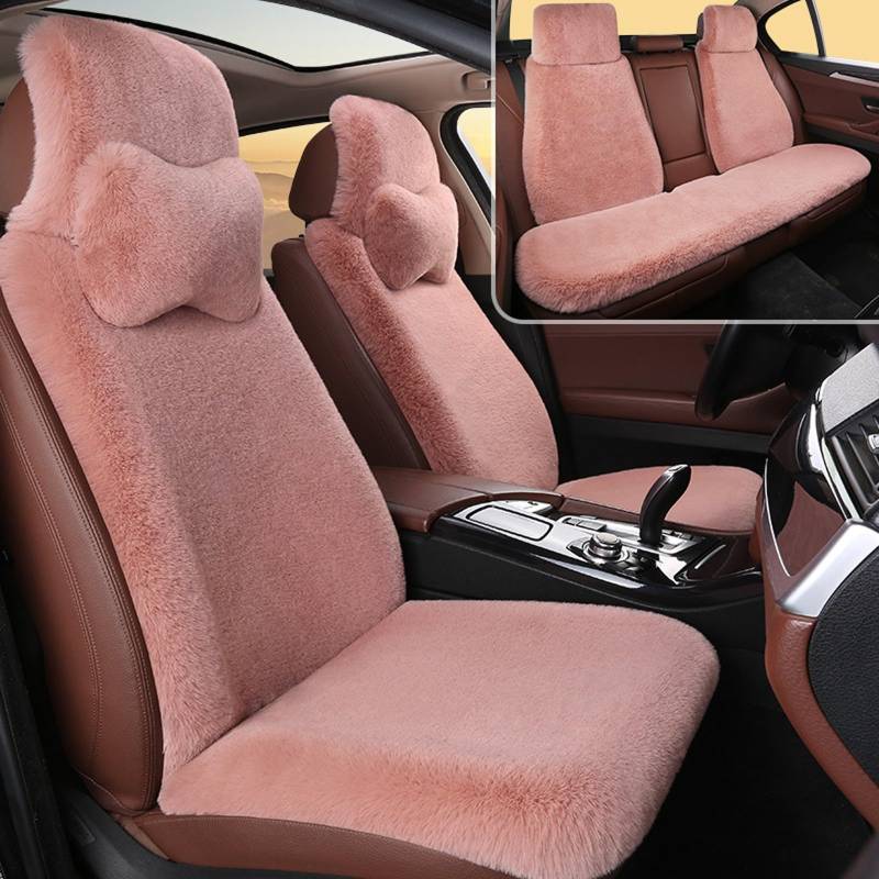 BAITUB Autositzbezüge für 𝖡𝖬𝖶 Cooper Countryman Sitzheizung Auto Auflage Warmwinter Autobezug aus Kaschmir Komplettes Set mit Autositzbezügen Autositzschutz mit 2 Kopfstützen von BAITUB