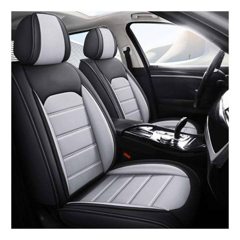 BAITUB Sitzbezüge Auto für 𝖠𝗎𝖽𝗂 Q7 (4L) Leder Autositzbezüge Set Komplettset Autositzschoner Sitzschoner Auto kompatibel mit Seitenairbags von BAITUB