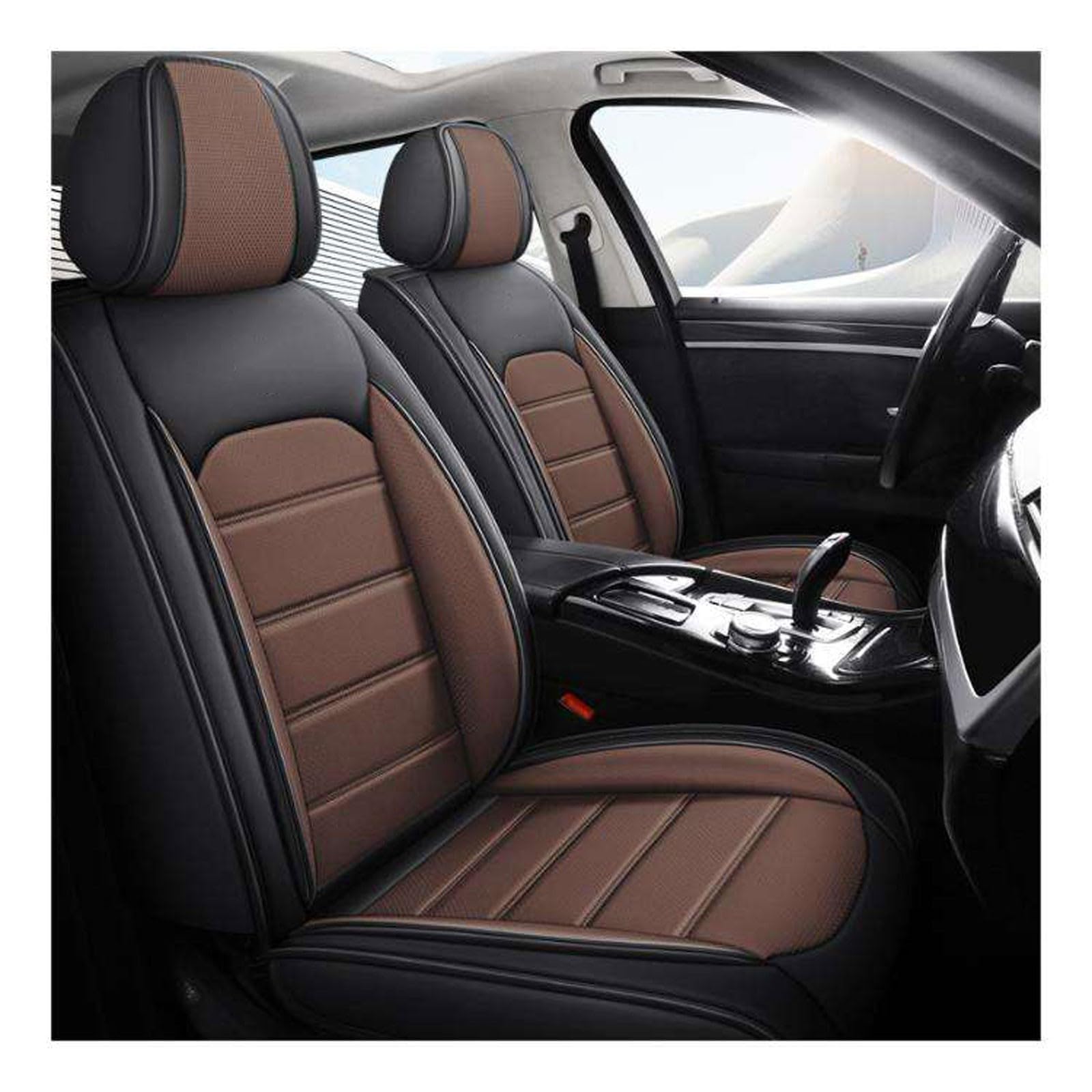 BAITUB Sitzbezüge Auto für 𝖡𝖾𝗇𝗍𝗅𝖾𝗒 Flying Spur Leder Autositzbezüge Set Komplettset Autositzschoner Sitzschoner Auto kompatibel mit Seitenairbags von BAITUB