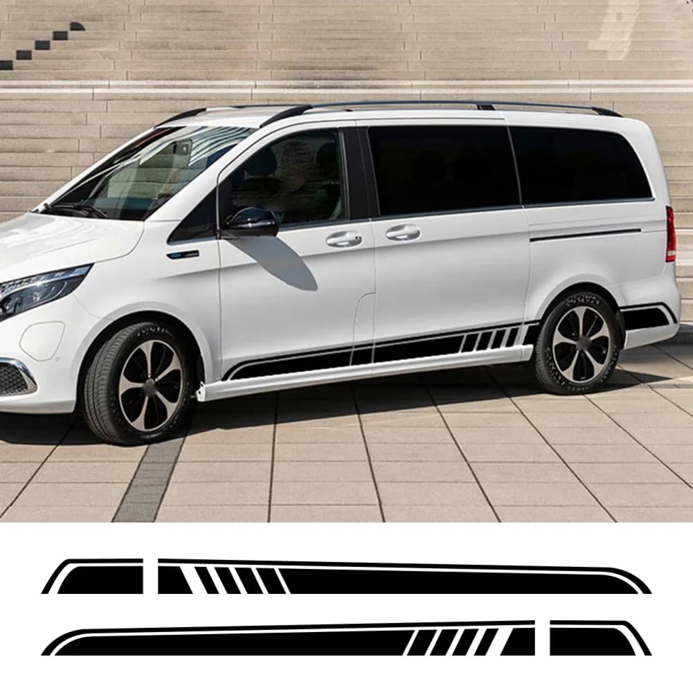 2 STÜCKE Auto Aufkleber, für Mercedes Benz Vito V Klasse Viano W447 V260 W639 W638 Marco Polo Camper Van Tuning Zubehör Vinyl Aufkleber von BAKRSYT