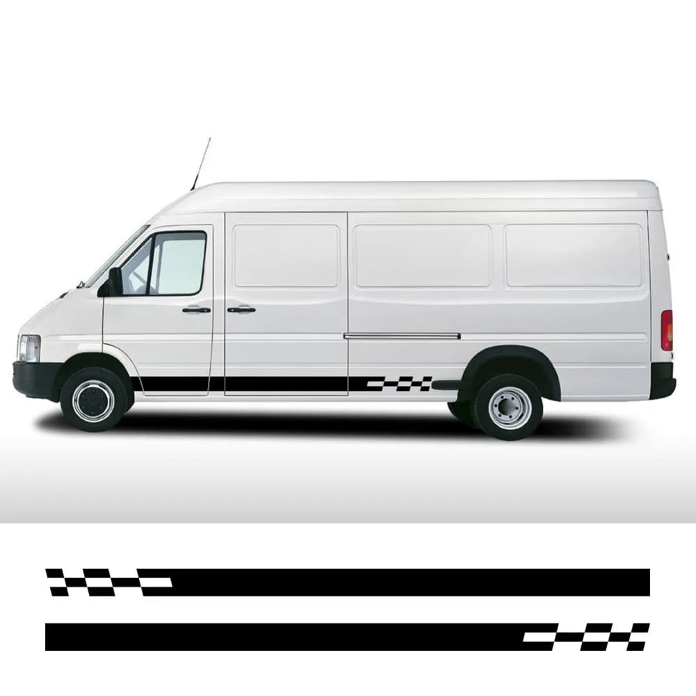 2 Teile/Los Auto beide Seiten Aufkleber benutzerdefinierte Camper Van Umwandlung Streifen Grafik Vinyl Aufkleber, für VW LT35 Zubehör von BAKRSYT