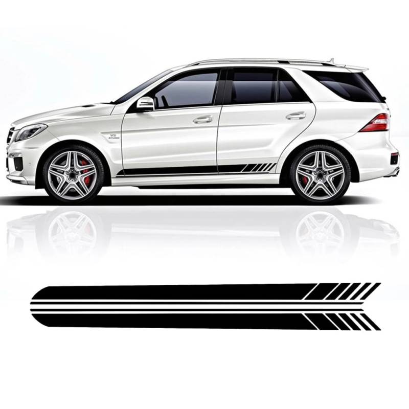 AMG Edition 1 Vinyl-Aufkleber, Seitenstreifen für Autotüren, für Mercedes Benz ML-Klasse W166 W164 W163 ML320 ML350, Zubehör von BAKRSYT