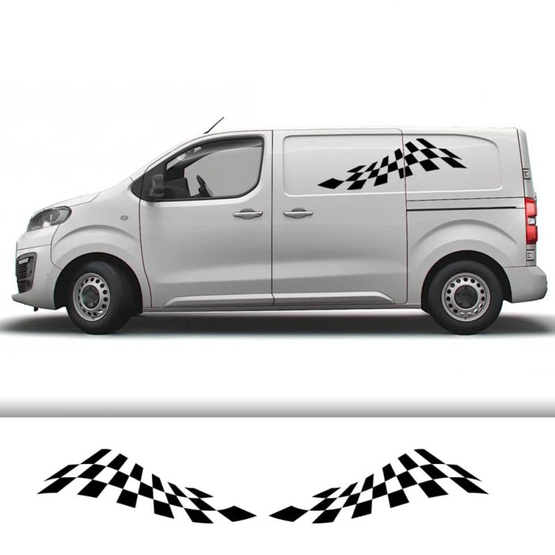 Auto Tür Seite Aufkleber, für Wohnmobil Wohnmobil Grafik Racing Sport Vinyl Dekor Aufkleber Dekoration Auto Tuning Zubehör von BAKRSYT