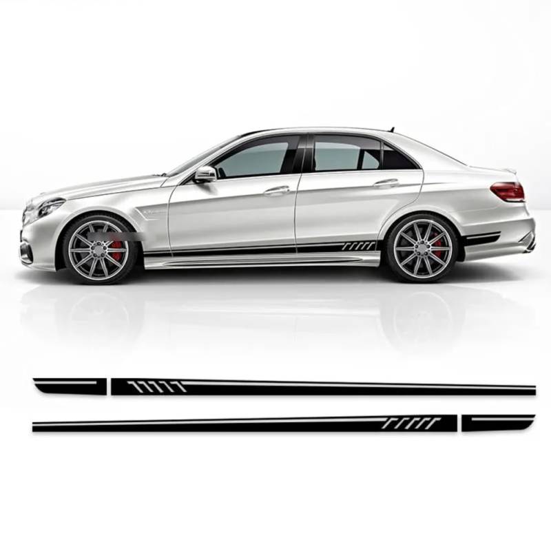 Edition 507 Styling Türseitenstreifen Rockaufkleber, Für M=ercedes B=ENZ E-Klasse W212 S212 A207 C207 W213 S213 A238 C238 E63 AMG von BAKRSYT