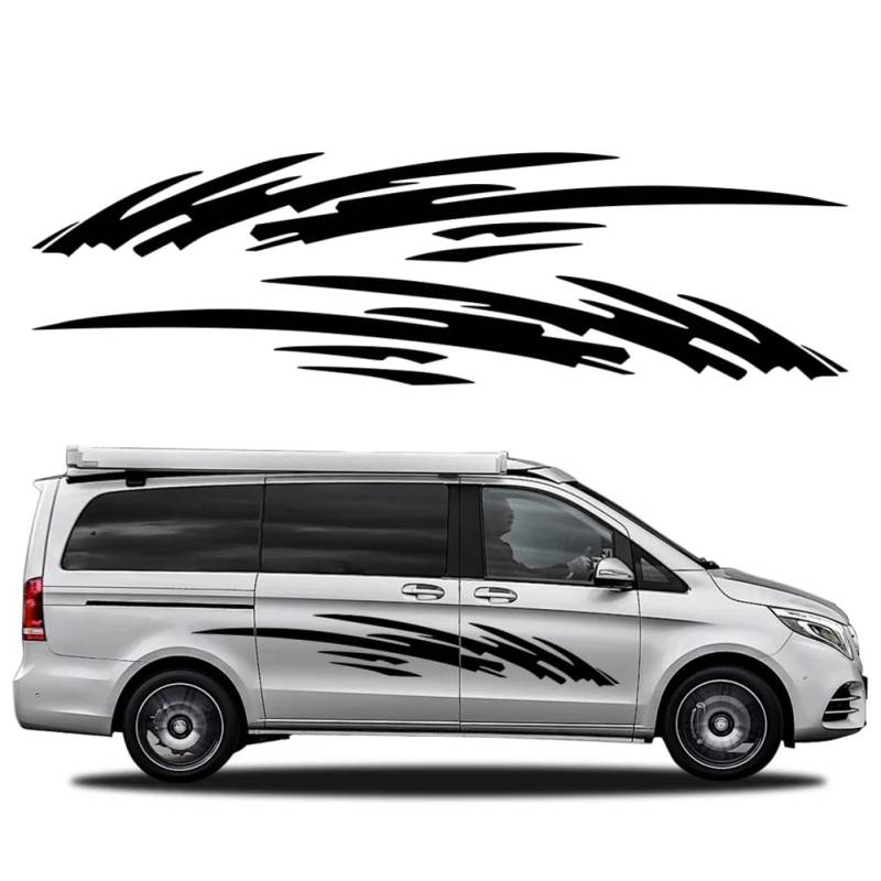 Van Graphics Splash Sticker Vinyl Lustiges Dekor Aufkleber Auto-Tuning-Zubehör, für Wohnmobil, Wohnmobil, Wohnwagen, Fracht, MPV-Panel von BAKRSYT