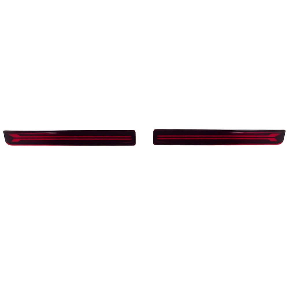 2 Stück Auto Hinten Stoßstange Lampe Brems Licht Dynamische Lampe Backup Reflektor Lampe Für Mitsubishi Xforce 2023 2024-Red||Model C von BAKUGO