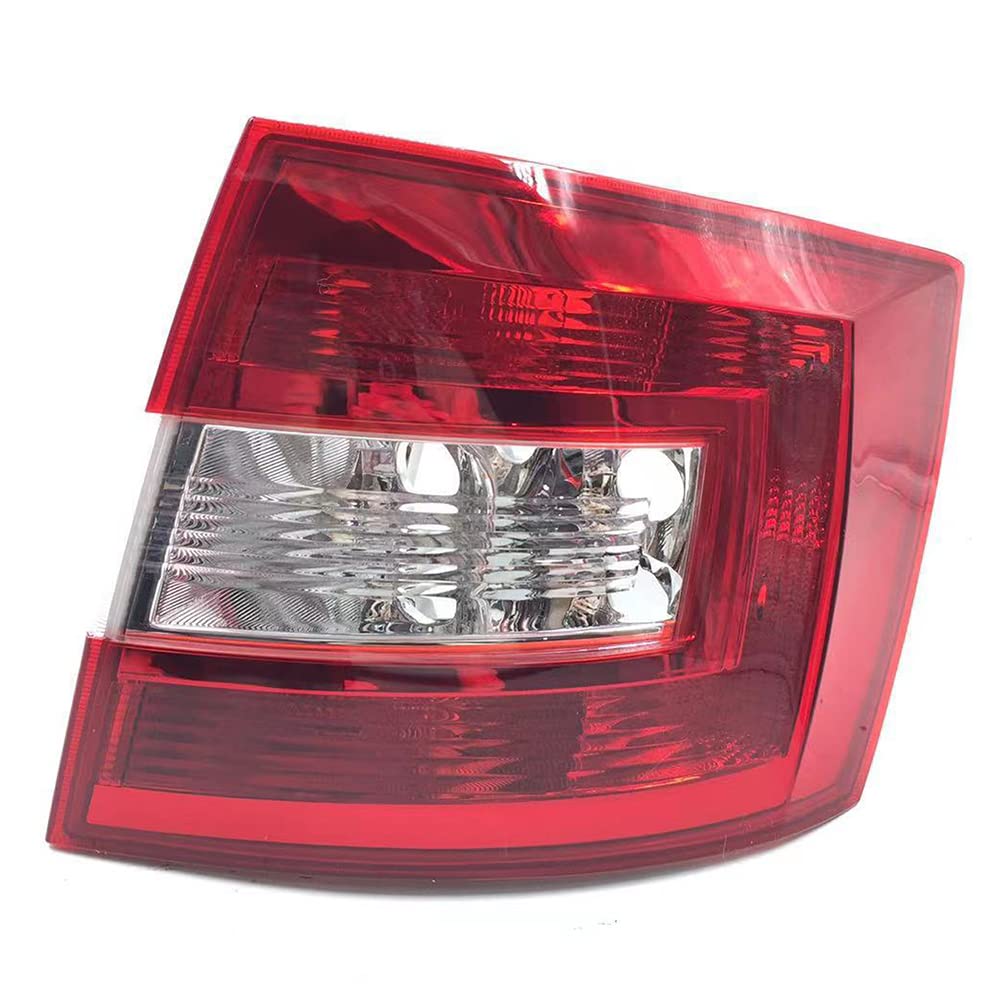 Auto Rücklicht Abdeckung Schwanz Fahren Bremse Rücklicht Warnsignal Stop Lampe Keine Glühbirne Für Skoda Spaceback 2014-2019,Rot,Right von BAKUGO