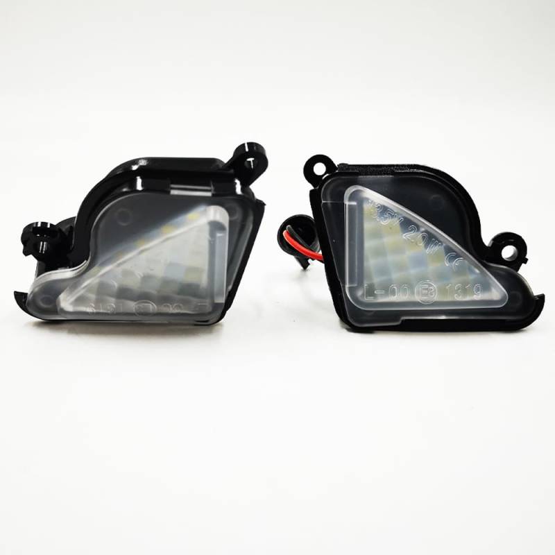 BAKUGO 2 Stück Unter Seitens Piegel Licht Pfütze Lampe 6000K Für Skoda Superb 2 2008-2019 Octavia Mk3 5E 2012-2019 Octavia (1Z) Phase 2 2009-2013 von BAKUGO