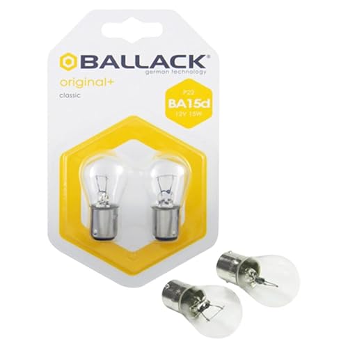 BALLACK 1186484 Ba15D P22 Original 12V 15W 2Pz Leuchtmittel von BALLACK