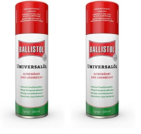 Ballistol Universalöl Spray 200 ml (Packung mit 2) von BALLISTOL