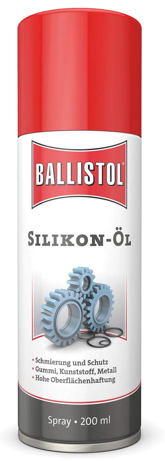 Honsell 25300 - Ballistol Silikonöl Spray, 200 ml, spezielles Silikon-Öl für die Pouring-Technik und die Acryl-Fließ-Technik, aber auch als Schmierung und Schutz von BALLISTOL