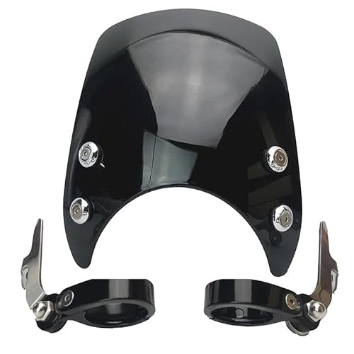 Motorrad-Windabweiser für Motorräder, verstellbar, kompakt, kompatibel mit Harley Sportster 04-up XL883 XL1200 Serienmodellen (schwarz) von BALTDJL