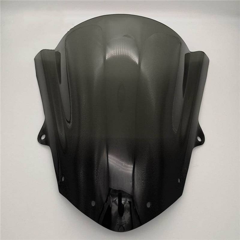 Windabweiser Windschutzscheibe Windschutzscheibe Motorrad kompatibel mit Kawasaki ZX6R ZX 6R 2009-2017 Deflektor (Schwarz) von BALTDJL