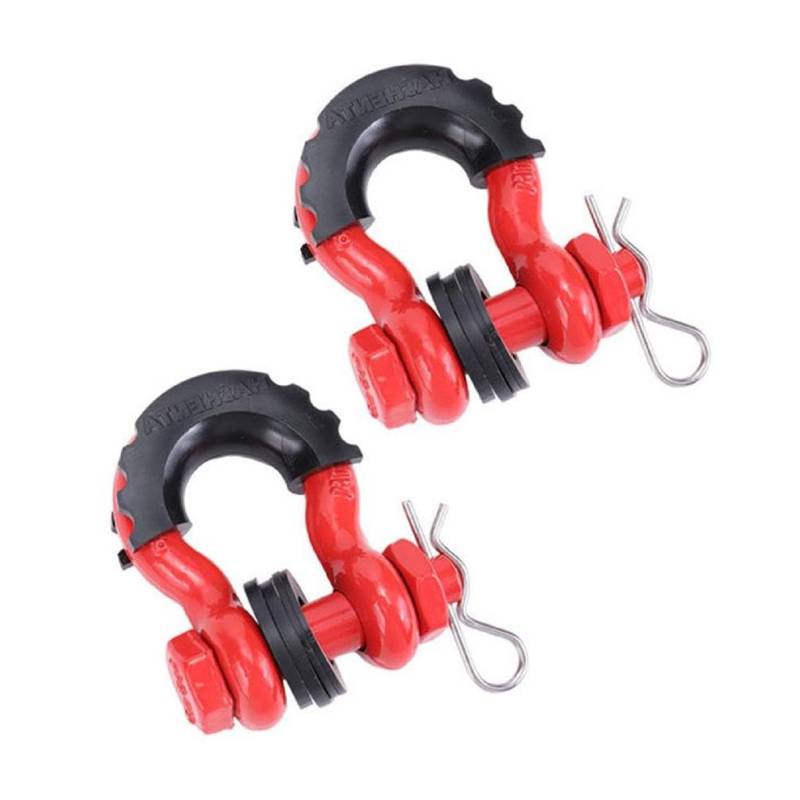 2Pcs D-Ring Schäkel 5/8 "Rugged Towing Gear Bow Schäkel 13000 kg Bruchfestigkeit Für Geländewagen Recover Schäkel von BANAN