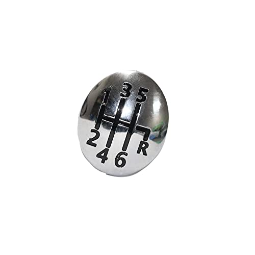 5/6 Gang Schaltknauf Stick Abzeichen Emblem Trim Cap Abdeckung Für Renault Clio Twingo Scenic Megane II 1996-2010 2011 Schalthebel(1 2 3 4 5 6 R) von BANBE