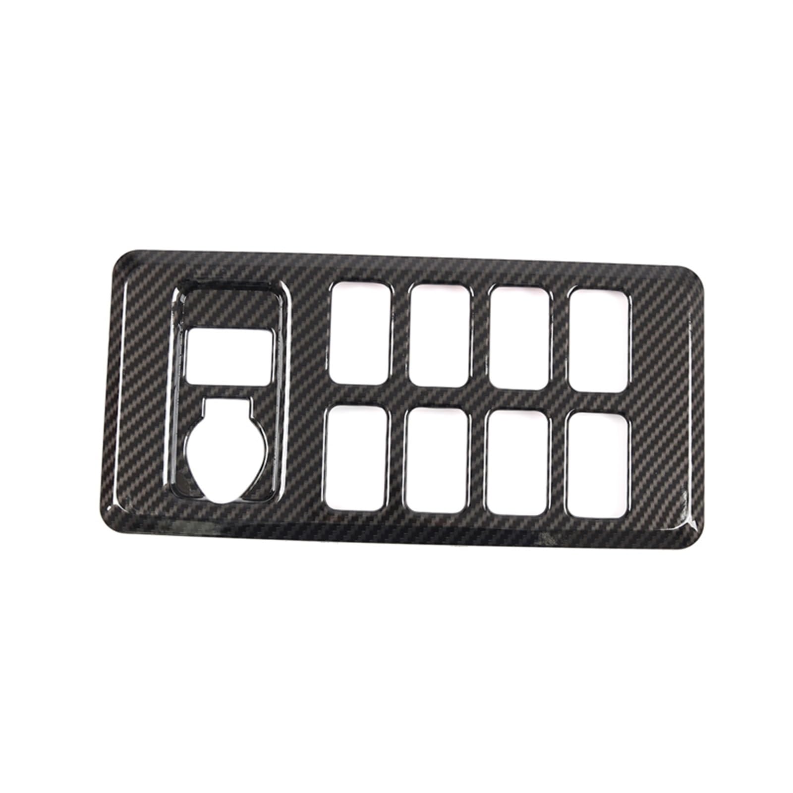 Armaturenbrett Aufkleber Abs Auto-Zentralklimaanlage-Modus-Panel-Abdeckung, Dekorativer Aufkleber Für Toyota Für FJ Cruiser 2007–2021(Carbon Fiber) von BANBE