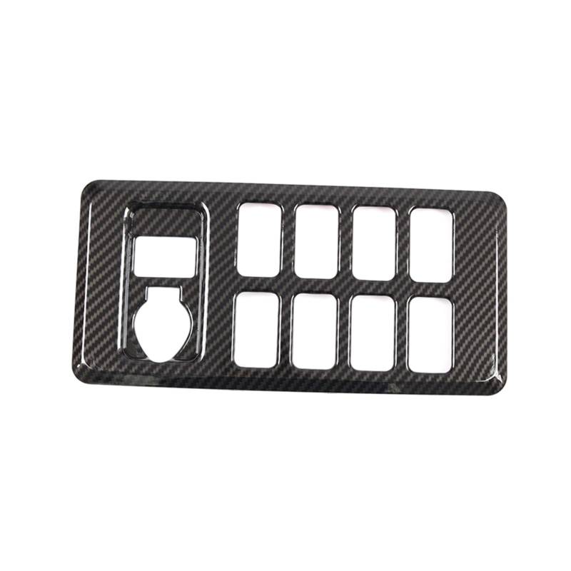 Armaturenbrett Aufkleber Abs Auto-Zentralklimaanlage-Modus-Panel-Abdeckung, Dekorativer Aufkleber Für Toyota Für FJ Cruiser 2007–2021(Carbon Fiber) von BANBE