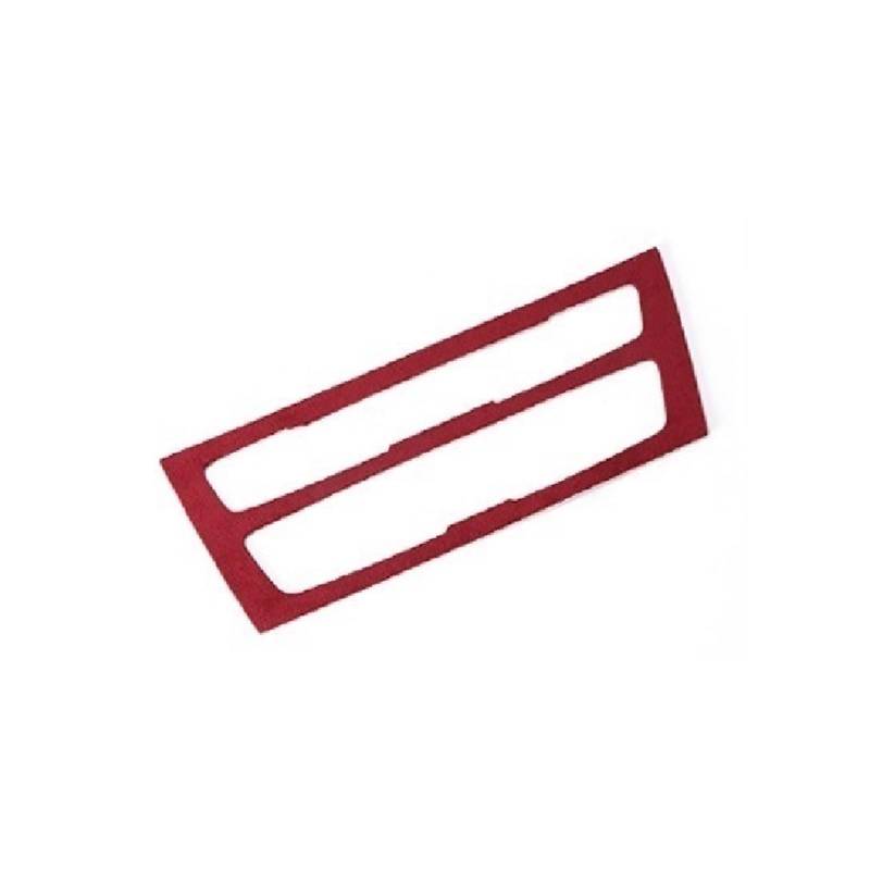 Armaturenbrett Aufkleber Auto-CD-Panel-Zierblende Autokonsolen-Zubehör Innendekorationsaufkleber Für BMW 1er F20 F21 F22 2012-2016(Rood) von BANBE