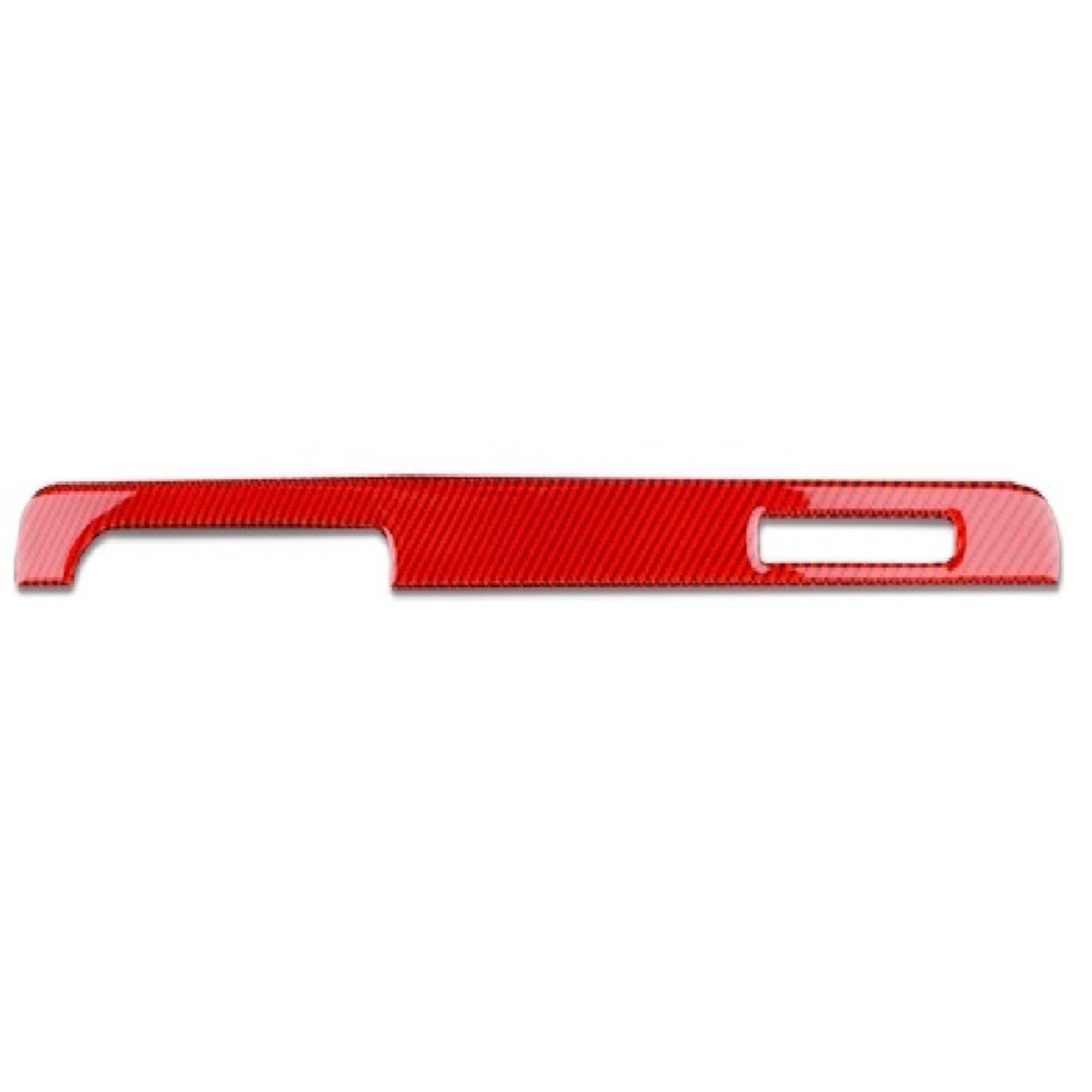 Armaturenbrett Aufkleber Autozubehör Dekorativer Aufkleber Für Handschuhfach Innenraumaufkleber Aus Kohlefaser Für TT Roadster MK2 2007-2014(Rood) von BANBE