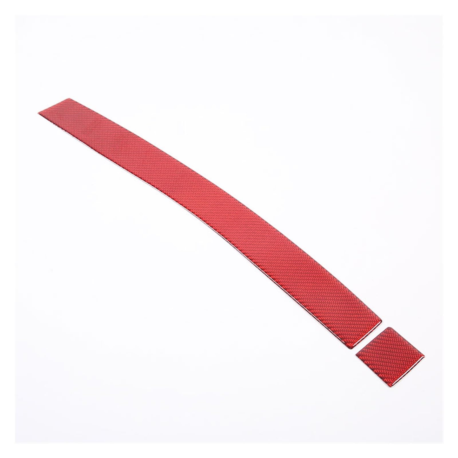 Armaturenbrett Aufkleber Für Mitsubishi Eclipse 2006-2011 Weiche Kohlefaser Auto Co-Pilot Ablagefach Panel Cover Trim Aufkleber(Rood) von BANBE