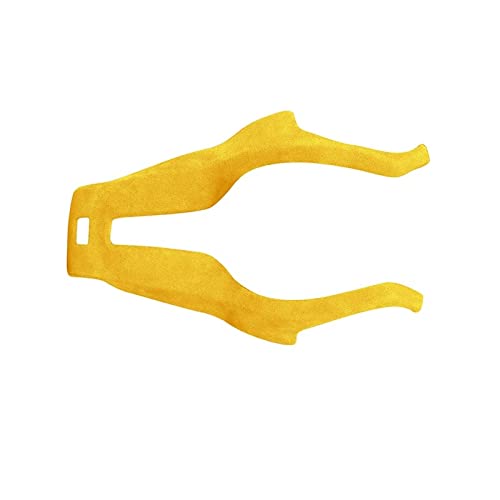 Auto Innenaufkleber Lenkrad Wildleder Zubehör Trim Cover Für BMW F20 F22 F30 F35 F32 F10 F11 F18 F01 F02 F06 Lenkrad Dekoration(Yellow) von BANBE