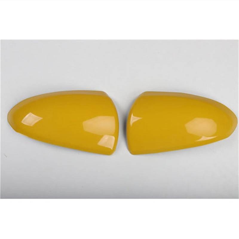 Auto Rückspiegel Dekorative Fall Shell Protector Modifikation Zubehör Für Smart Für Fortwo 451 Rückspiegelabdeckung(Yellow) von BANBE