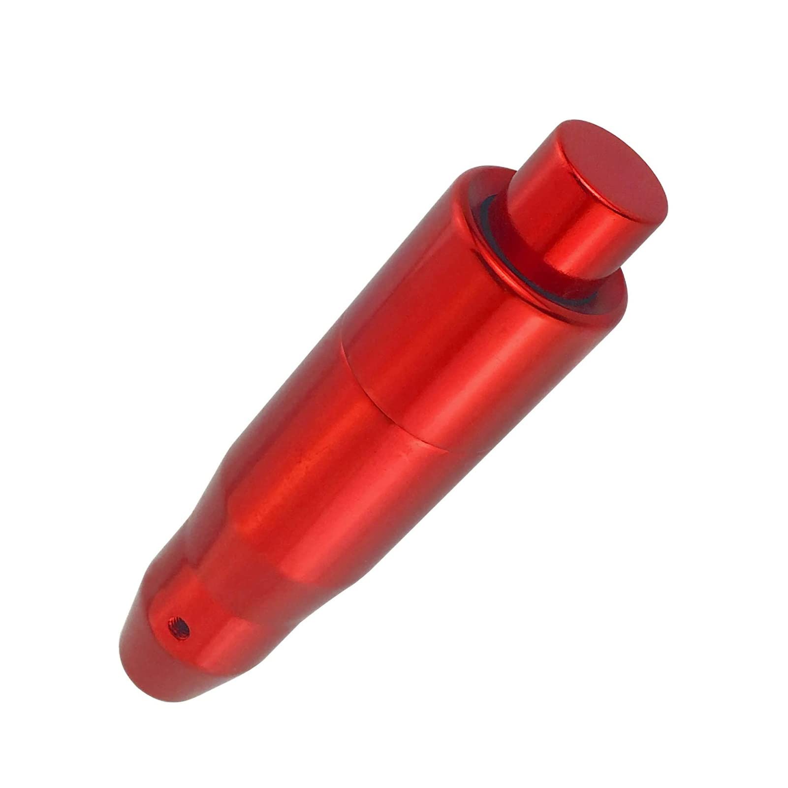 Automatischer Schaltknauf Auto-Schaltung Mit Druckknopf Aluminiumlegierung Schalthebelgriff Langer Stick-Getriebekopf Schalthebel(Rood) von BANBE