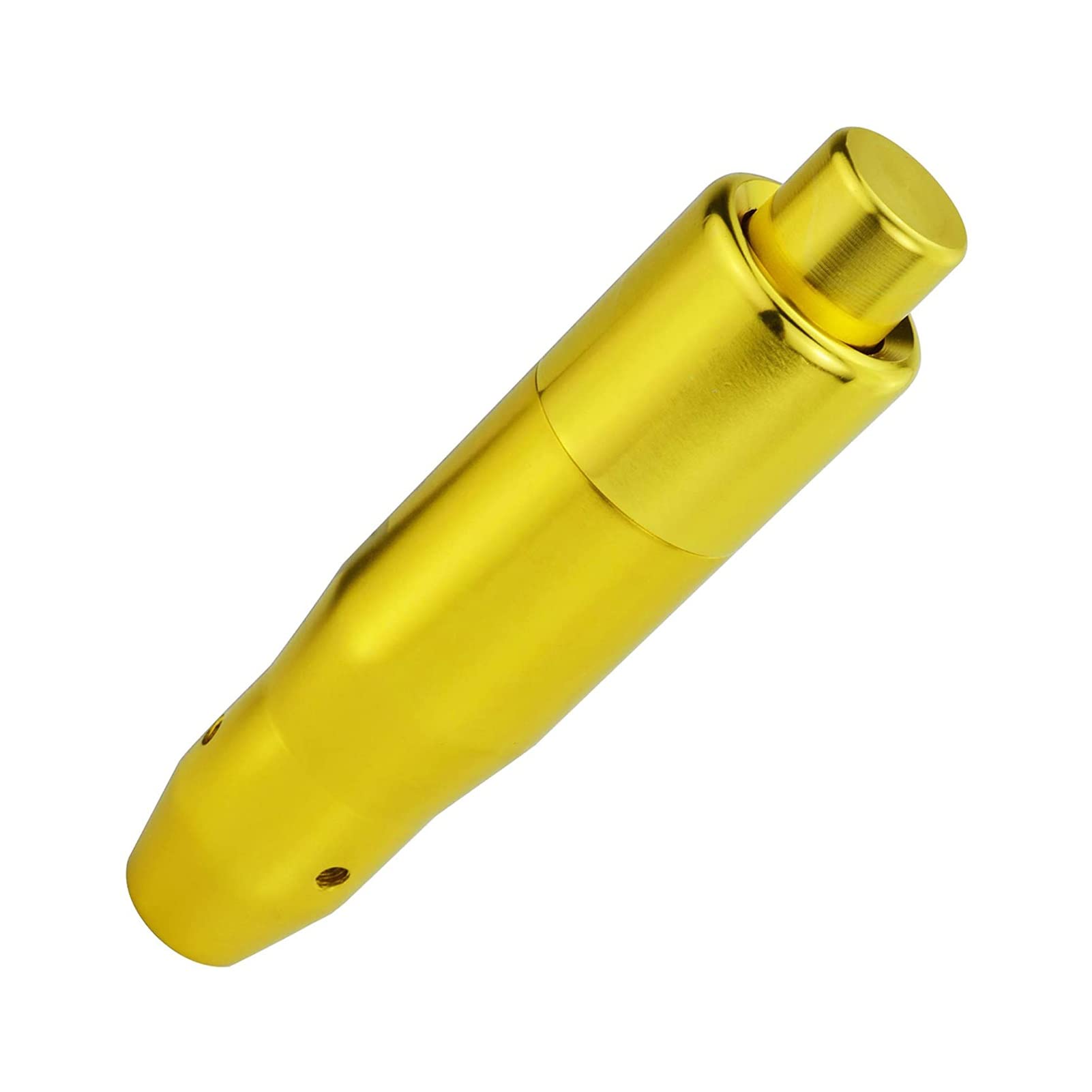 Automatischer Schaltknauf Auto-Schaltung Mit Druckknopf Aluminiumlegierung Schalthebelgriff Langer Stick-Getriebekopf Schalthebel(Yellow) von BANBE