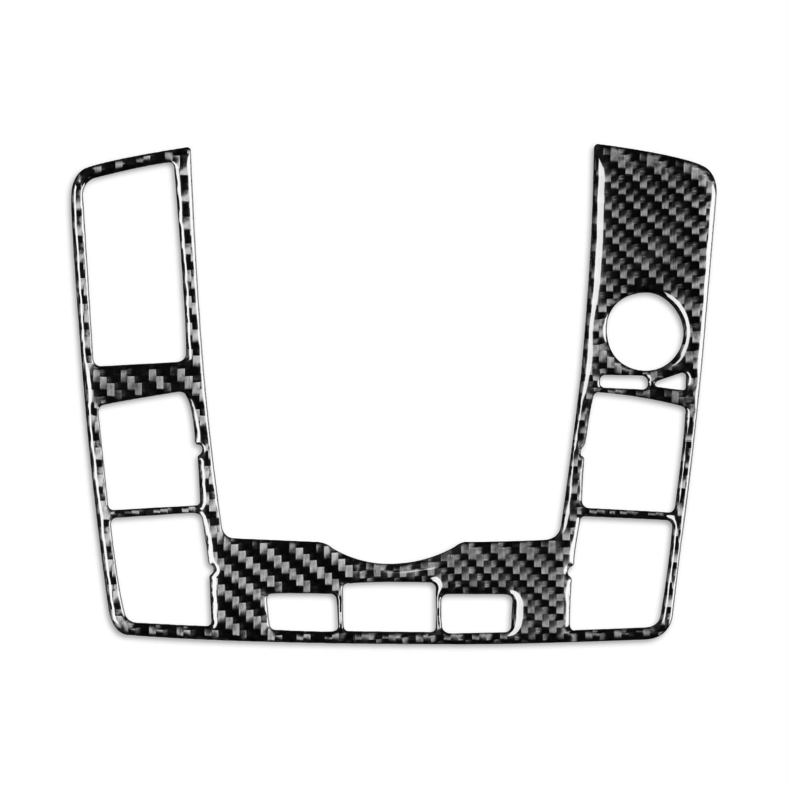 Für Q7 2007–2015 Kohlefaser-Schaltknopf-Verkleidungsabdeckung, Auto-Innenaufkleber, dekorative Aufkleber von BANBE