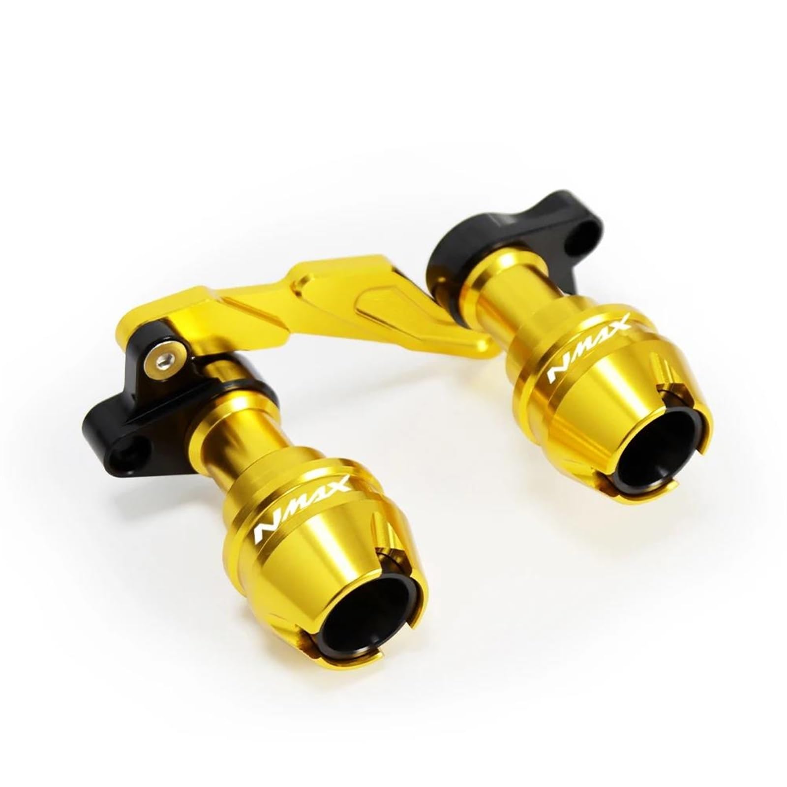 Für Yama-ha NMAX155 Für NMAX 155 Vorne Hinten Gabel Rad Herbst Schalldämpfer Rohr Rahmen Schutz Rahmen Slider Anti Crash Protector(Gold,Rear) von BANBE