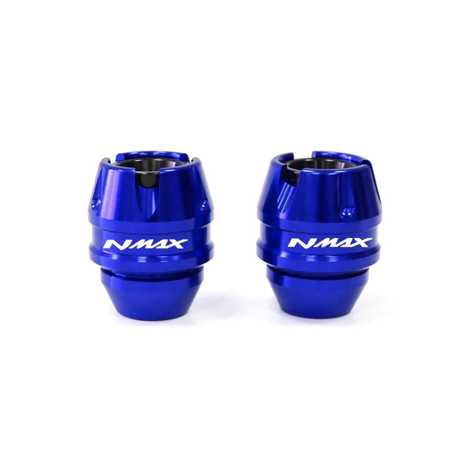 Für Yama-ha NMAX155 Für NMAX 155 Vorne Hinten Gabel Rad Herbst Schalldämpfer Rohr Rahmen Schutz Rahmen Slider Anti Crash Protector(Blue,Front) von BANBE