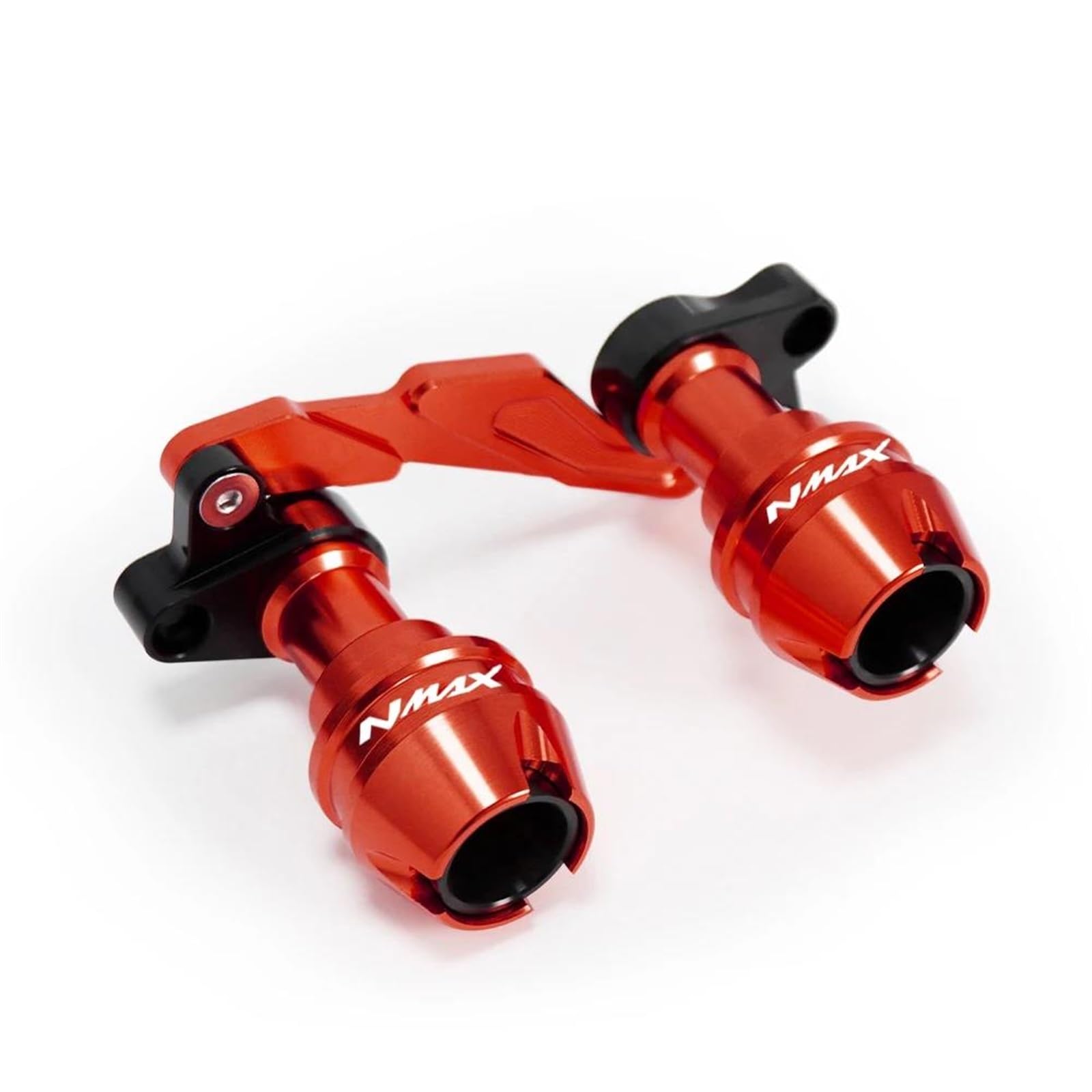 Für Yama-ha NMAX155 Für NMAX 155 Vorne Hinten Gabel Rad Herbst Schalldämpfer Rohr Rahmen Schutz Rahmen Slider Anti Crash Protector(Rood,Rear) von BANBE