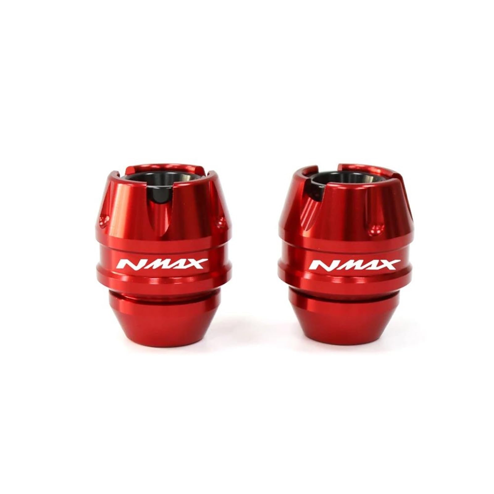 Für Yama-ha NMAX155 Für NMAX 155 Vorne Hinten Gabel Rad Herbst Schalldämpfer Rohr Rahmen Schutz Rahmen Slider Anti Crash Protector(Rood,Front) von BANBE