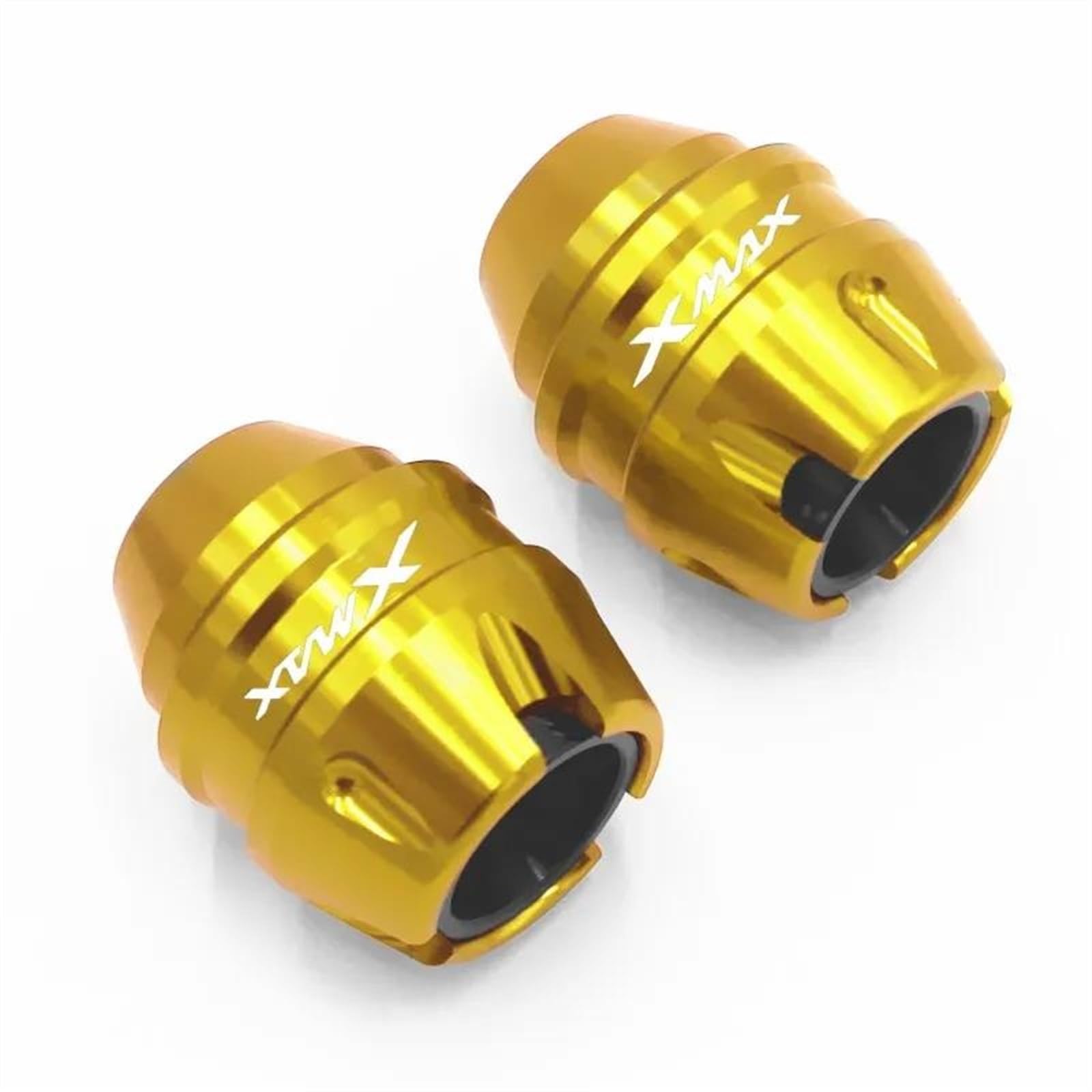 Für Yama-ha XMAX300 Für XMAX 300 Vorne Hinten Gabel Rad Fall Schalldämpfer Rohr Rahmen Schutz Rahmen Slider Anti Crash Protector(Gold,Front) von BANBE