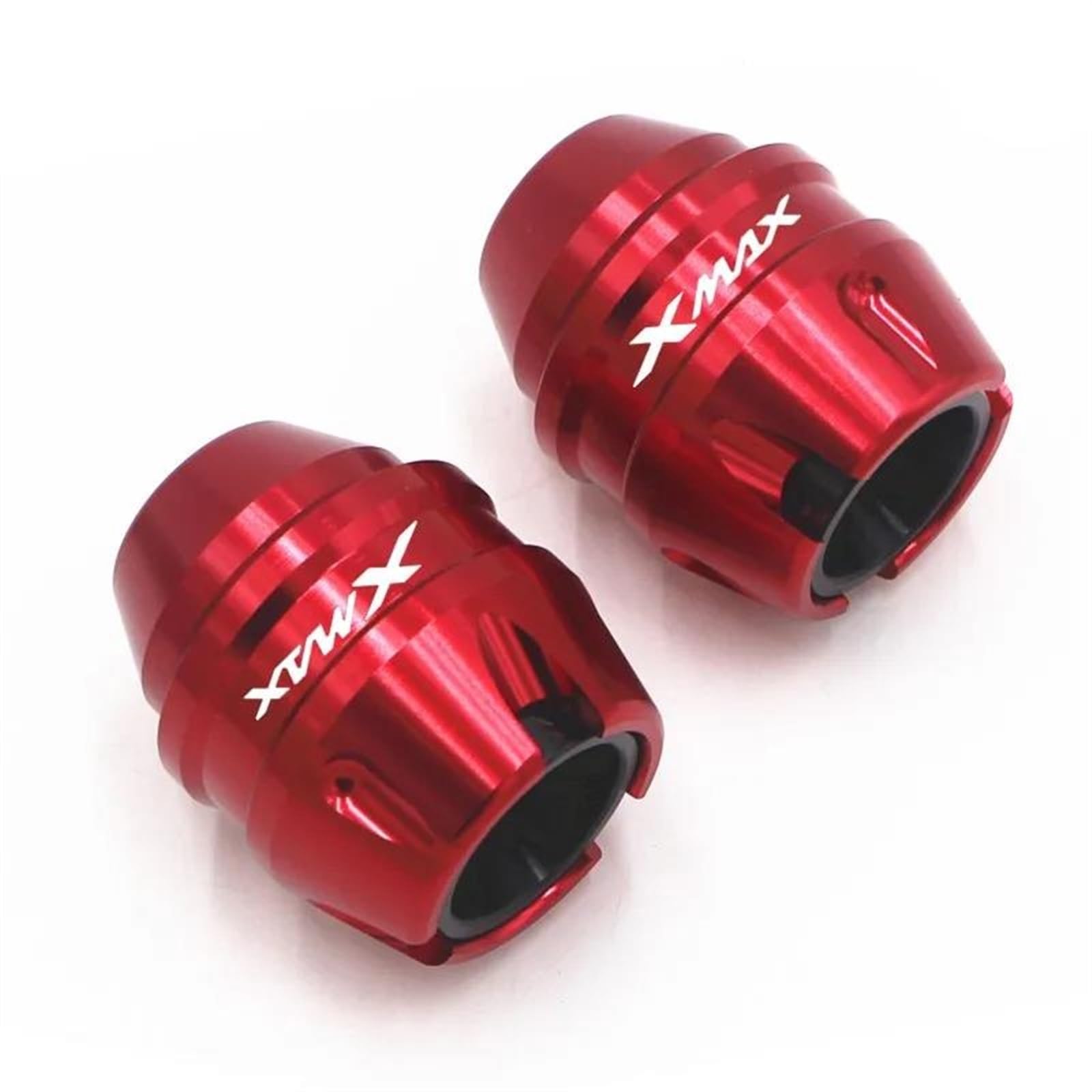 Für Yama-ha XMAX300 Für XMAX 300 Vorne Hinten Gabel Rad Fall Schalldämpfer Rohr Rahmen Schutz Rahmen Slider Anti Crash Protector(Rood,Front) von BANBE