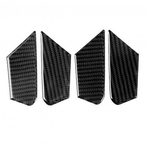 Innenraum Aufkleber 4Pcs Auto Carbon Fiber Aufkleber Türgriff Innenabdeckungen Aufkleber Für Alfa Romeo Für Giulia 2017-2019 von BANBE