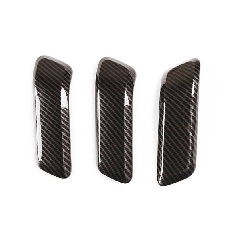 Innenraum Aufkleber ABS-Chrom-Auto-Styling-Innentürgriff-Abdeckungs-Ordnungsaufkleber Für Land Rover Für Defender 110 130 2020-2021(Carbon Fiber) von BANBE