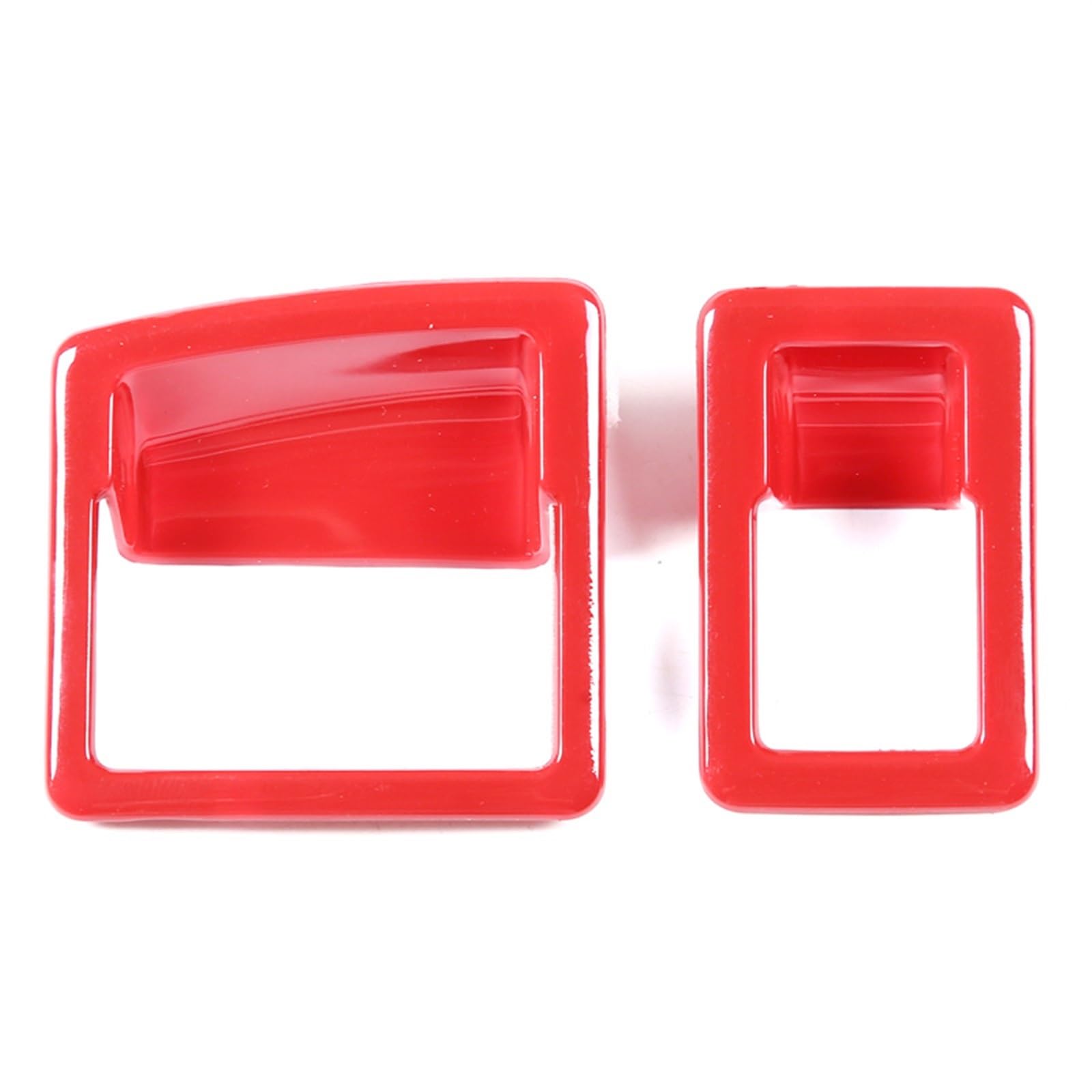 Innenraum Aufkleber ABS-Kohlefaser Auto-Fenster-Glas-Hebeschalter-Knopf-Rahmen-Abdeckungs-Ordnungs-Aufkleber Für Chevrolet Corvette C7 2014–2019(Rood) von BANBE