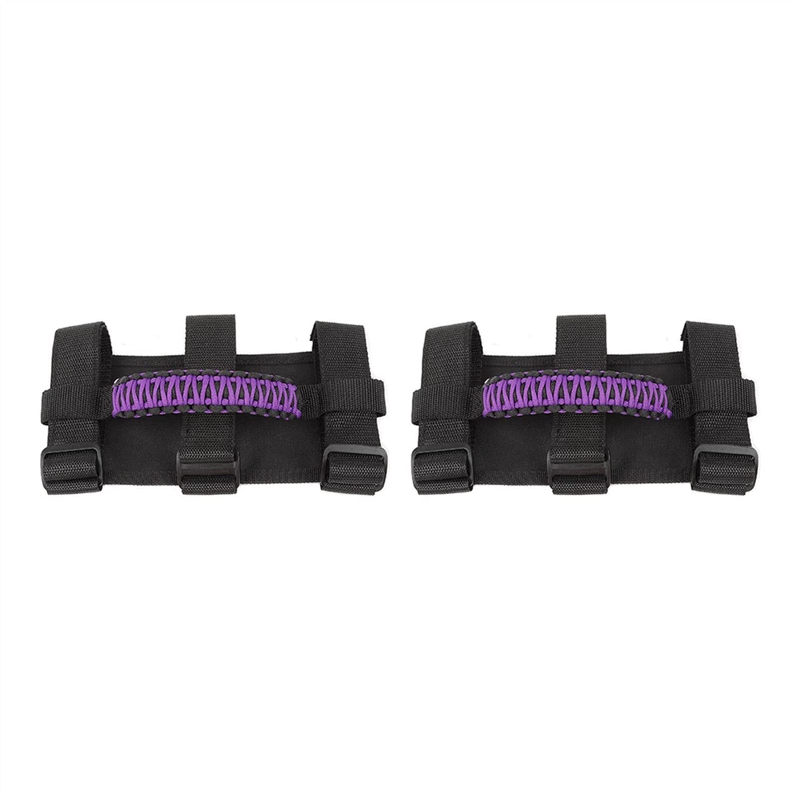 Innenraum Aufkleber Haltegriffe Für Überrollbügel Haltegriff Autozubehör Für Jeep Für Wrangler YJ TJ JK JKU JL JLU Für Gladiator JT 1955-2022(Purple) von BANBE