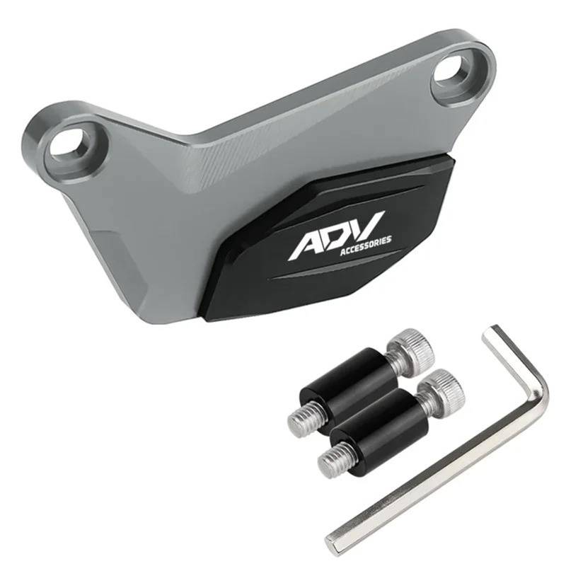 Motorrad Unterbodenschutz Fallschutzabdeckung Für ADV160 ADV 160 Getriebe Fallschutz Crash Slider Zubehör(Titanium) von BANBE