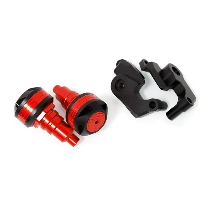 Für CFMOTO 800NK NK800 800 NK 2023 2024 Motorschutzbügel Crash-schutz Motorrad Stoßfänger Slider Anti-Drop-Ball-Schutz(Rood) von BANBE