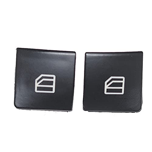 Fensterheber Schalter 2 stücke Fensterschalterabdeckung Power Fenstertaste Schalter Console Cover Caps für Mercedes Benz C Klasse W204 S204 W212 A207 C207 S212 Fensterheber Schalter Taste von BANGHA